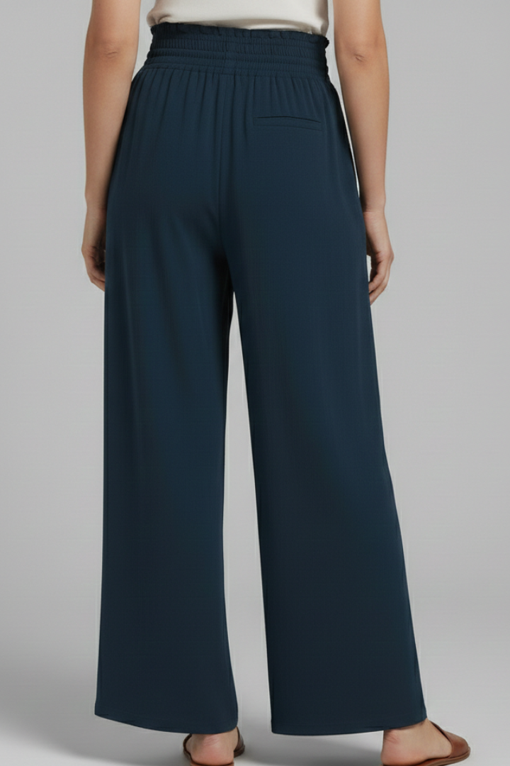 Women’s Trousers with Elastic Waist and Side Pockets