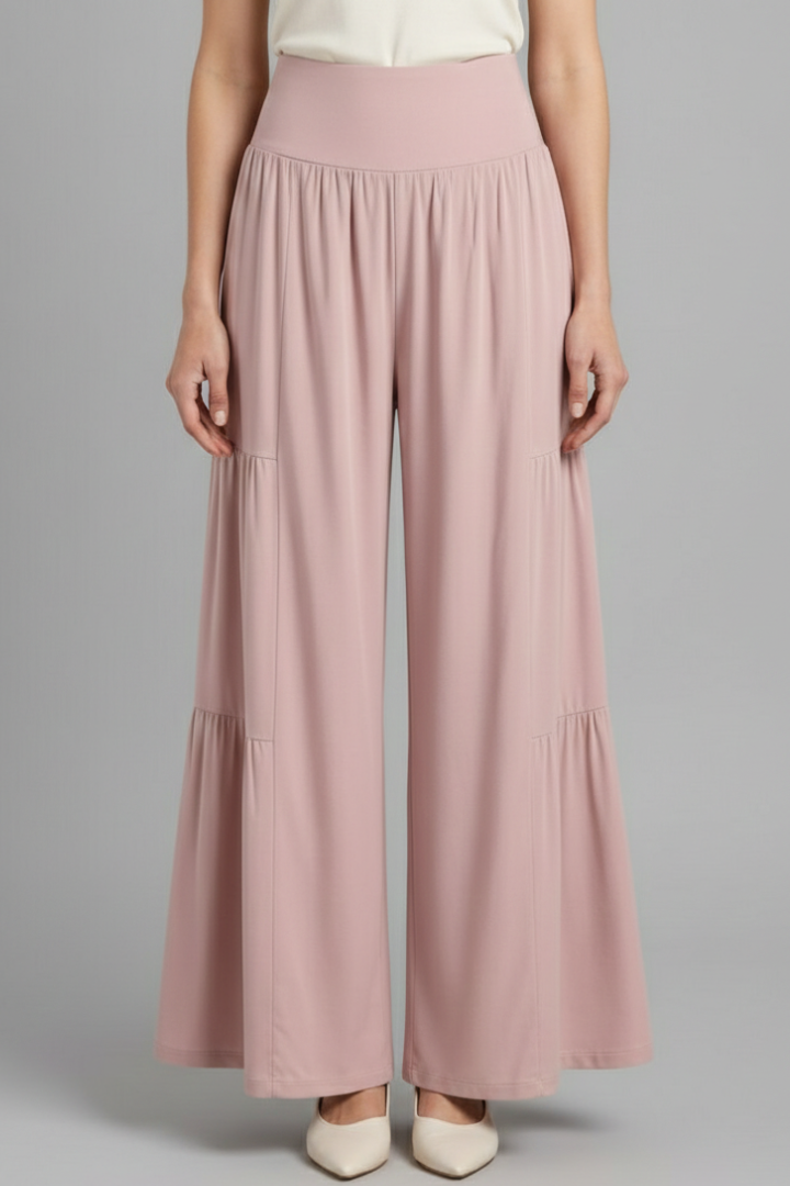 Women’s Trousers with Elastic Waist and Wide Legs