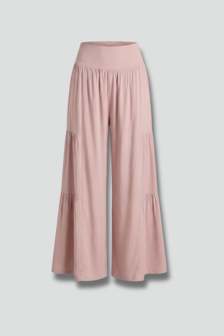 Women’s Trousers with Elastic Waist and Wide Legs