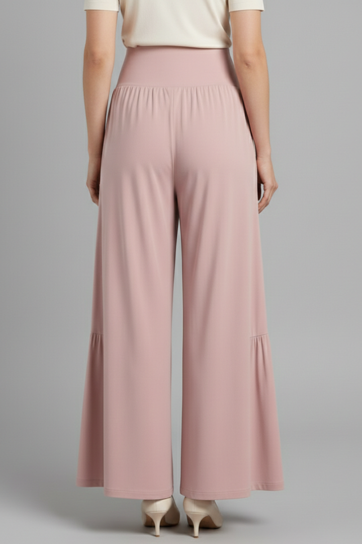 Women’s Trousers with Elastic Waist and Wide Legs
