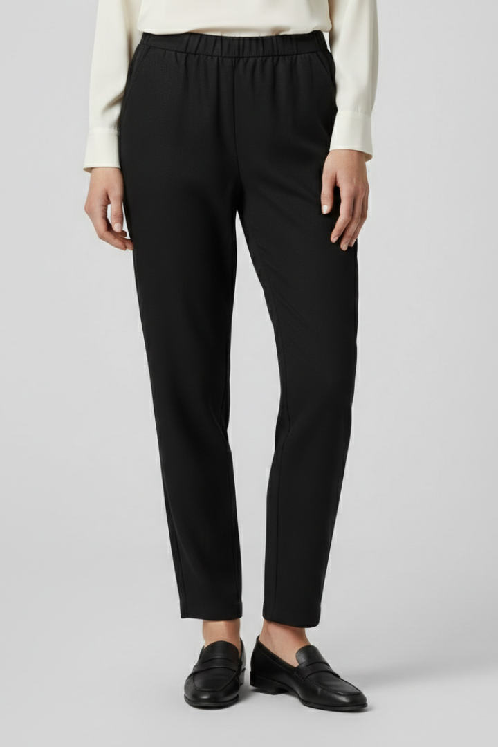 Women’s Trousers with Elastic Waistband and Side Pockets