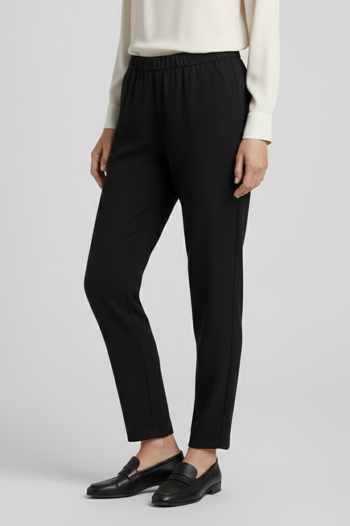 Women’s Trousers with Elastic Waistband and Side Pockets