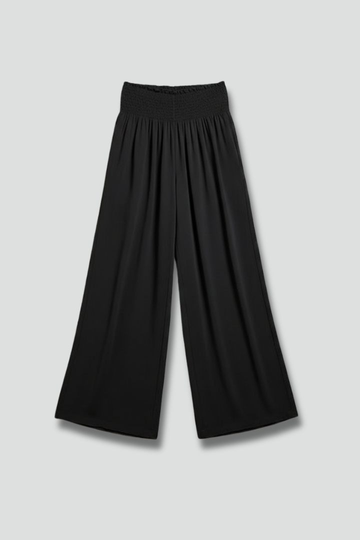 Women’s Trousers with Elastic Waistband and Wide Legs