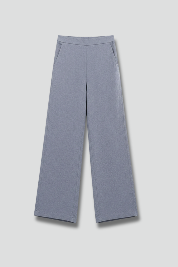 Women’s Trousers with Elastic Waistband and Wide Legs