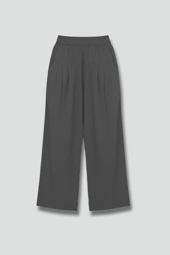 Women’s Trousers with Elastic Waistband and Wide Legs