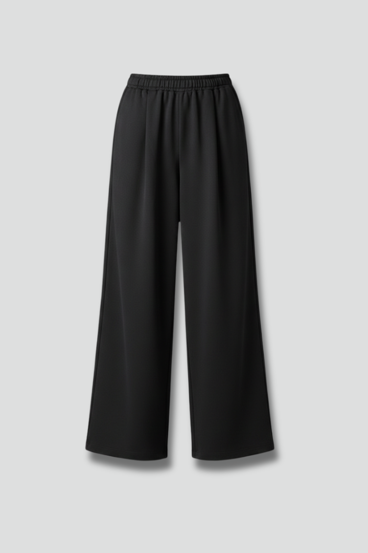 Women’s Trousers with High Waist and Wide Legs