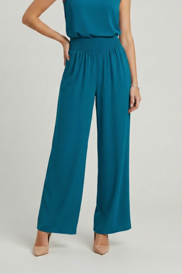 Women’s Trousers with High Waist and Wide Legs