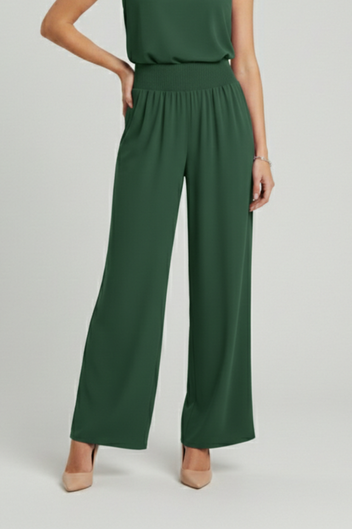 Women’s Trousers with High Waist and Wide Legs