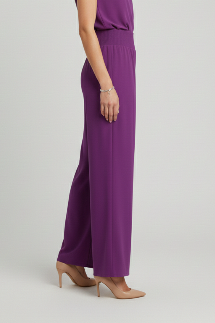 Women’s Trousers with High Waist and Wide Legs