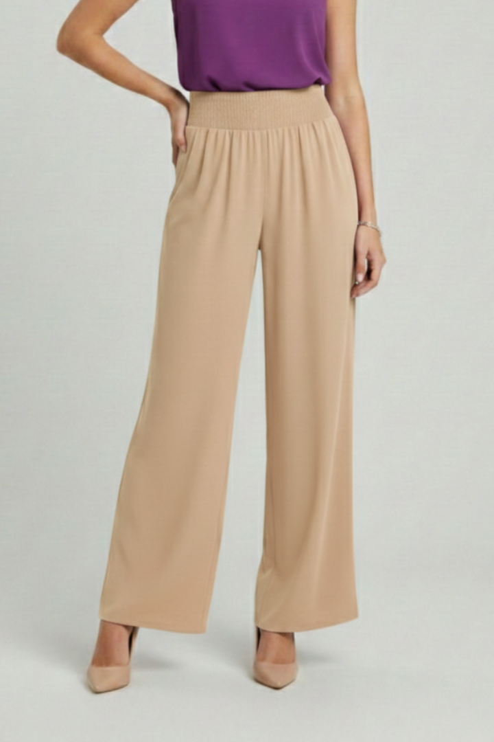 Women’s Trousers with High Waist and Wide Legs