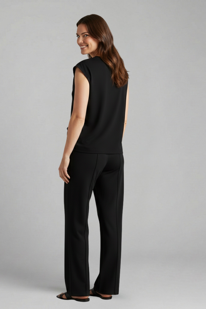 Women’s Two Piece Set with Cap Sleeves and Drawstring Waist