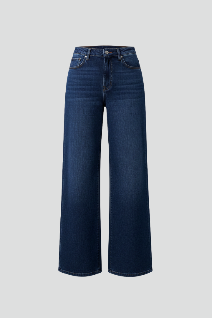 Women’s Trousers with High Waist and Wide Leg