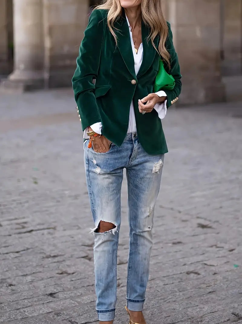 JULIA | ELEGANT VELVET BLAZER