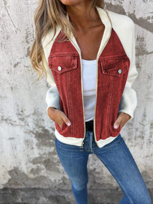 Quinn | Casual zip-up jacket with a V-neck