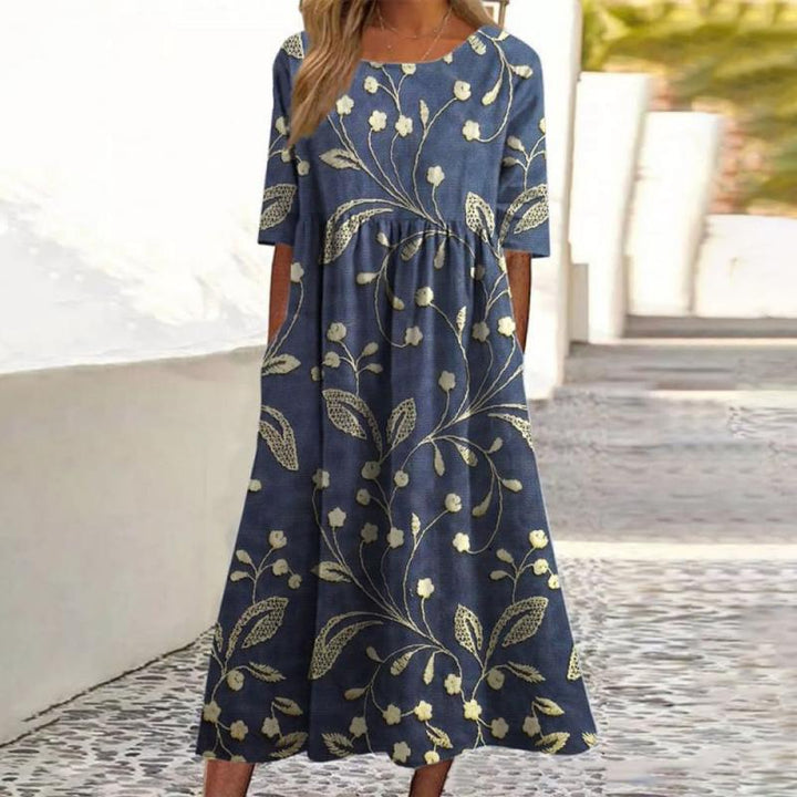 Eden | Stylish Floral Embroidered Dress