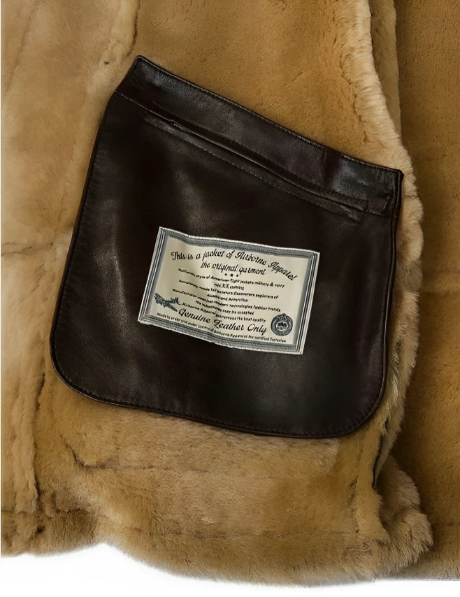 Edvard | Classic Leather Shearling Hooded Jacket
