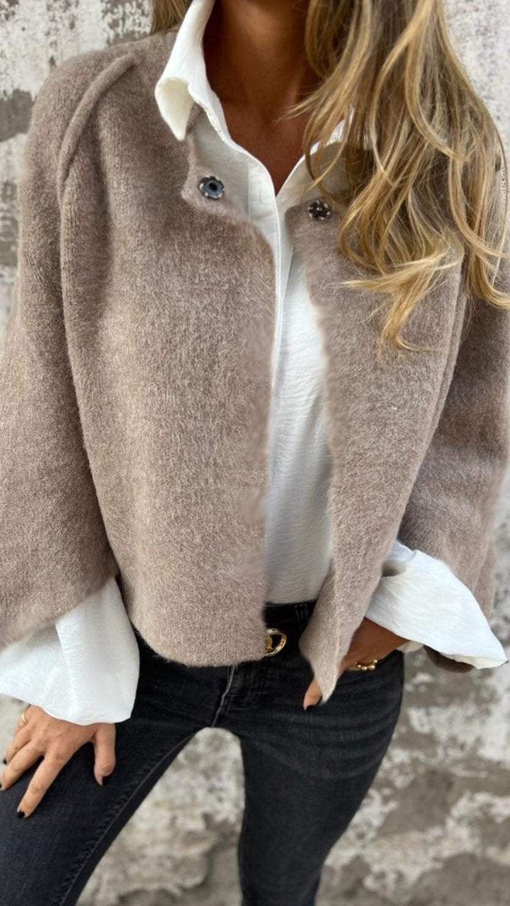 Jessica | Stylish Buttoned Cardigan with Elegant Collar