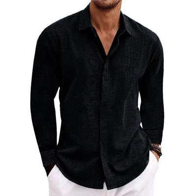 Stev | Long-sleeved linen shirt