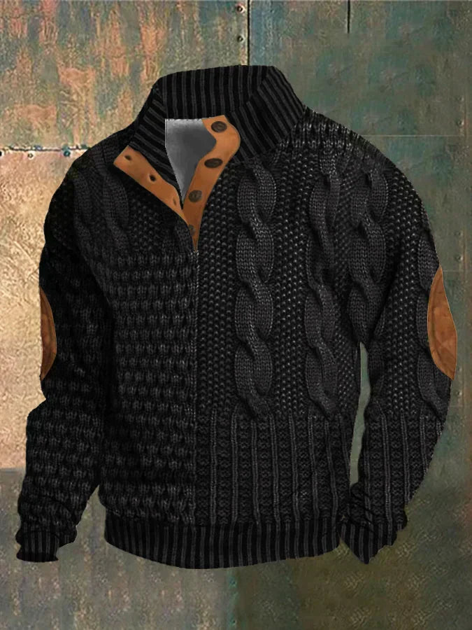 Archie | Stylish Cable Knit Zip-Up Jacket