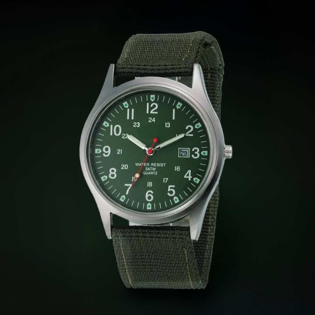 Military-Inspired Casual Wristwatch