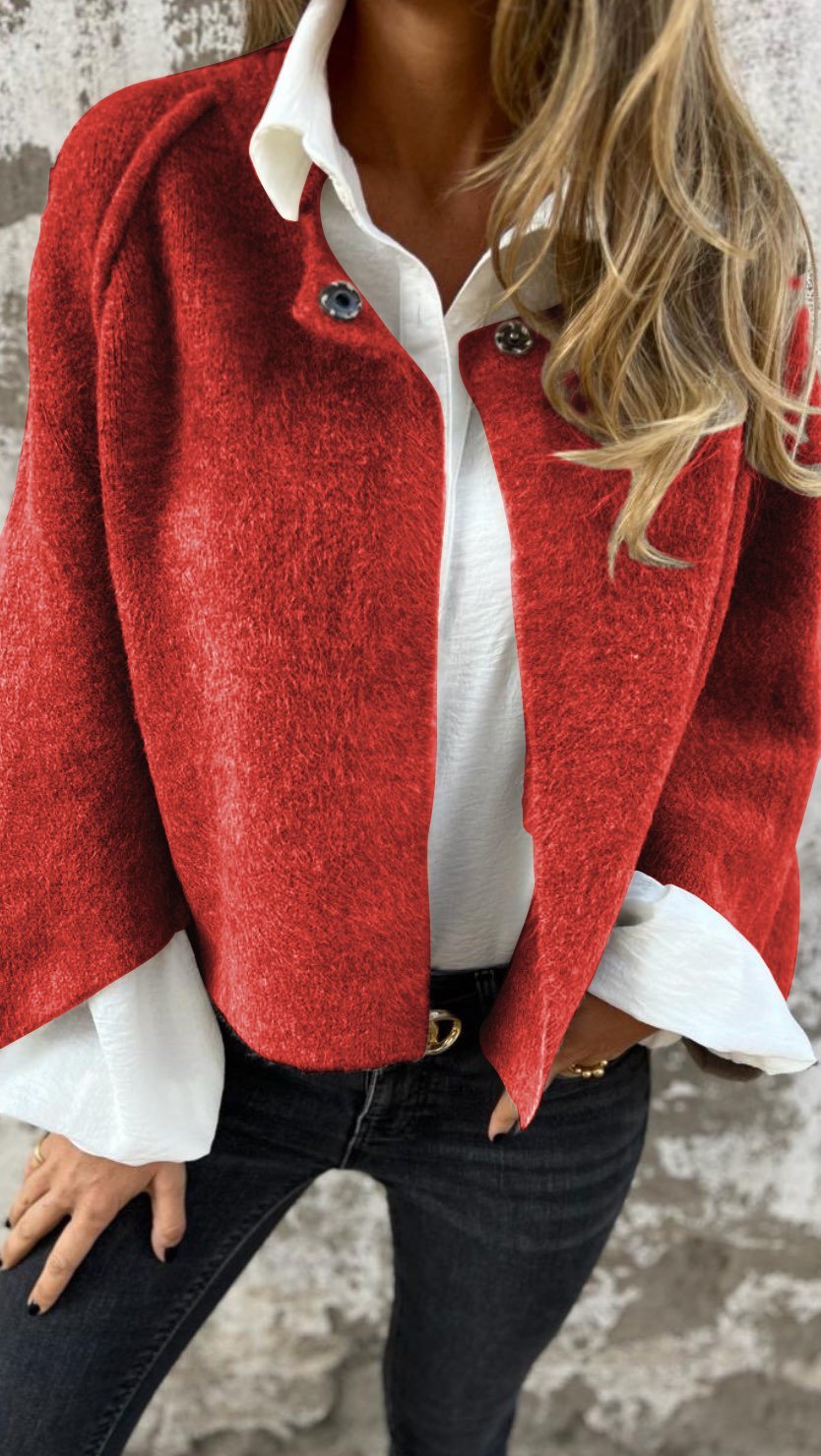 Jessica | Stylish Buttoned Cardigan with Elegant Collar