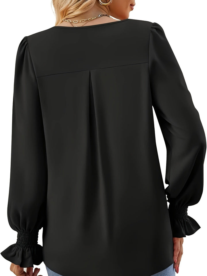 Daisy | Chic V-Neck Puff Sleeve Blouse