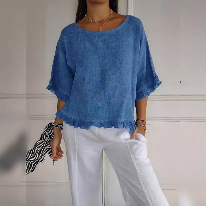 Scarlett | Casual Frilled Sleeve Top