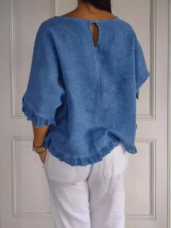 Scarlett | Casual Frilled Sleeve Top