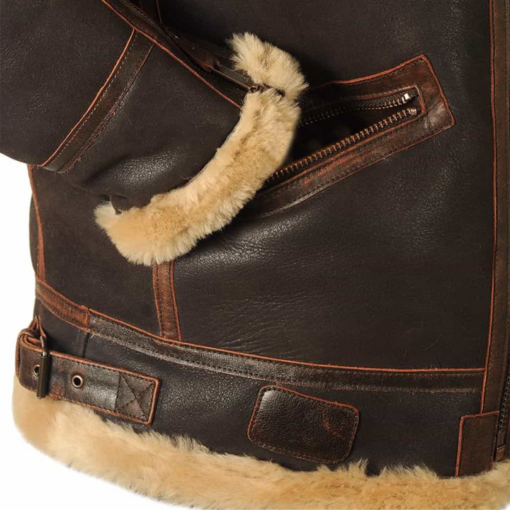 Adrian | Vintage Fur-Lined Aviator Jacket