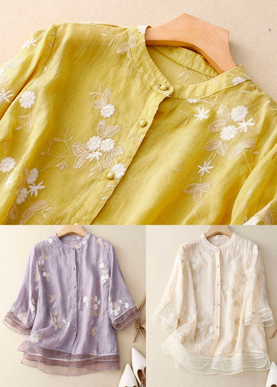 Eloise™- Embroidered Cotton Blouse