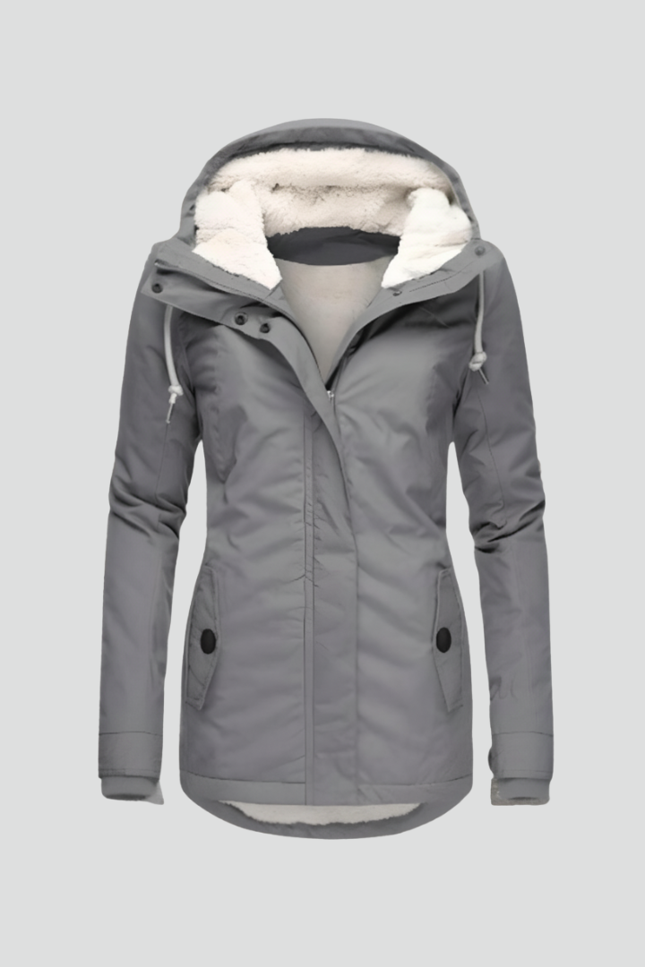 Women’s Jacket with Hood and Drawcords