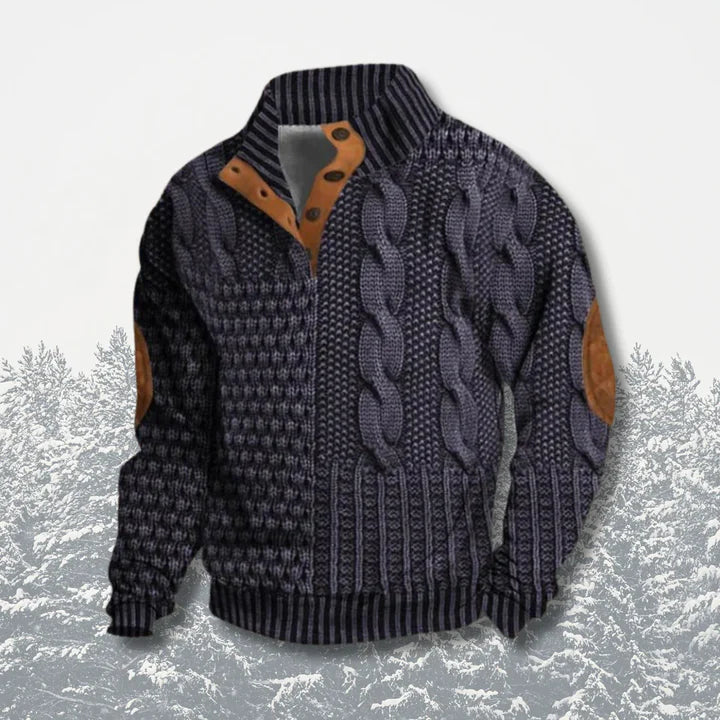Archie | Stylish Cable Knit Zip-Up Jacket