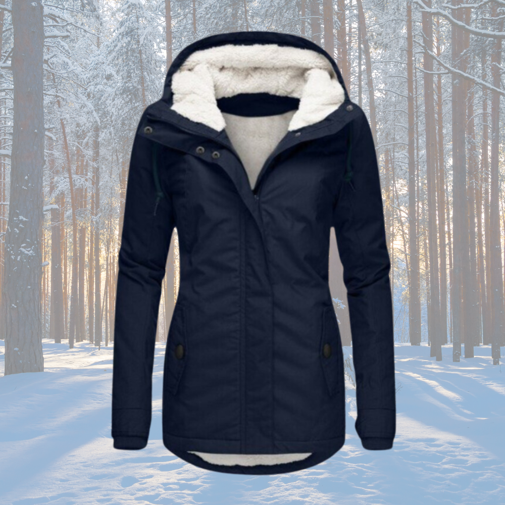Naomi | Fleece Lined Hooded Parka Jacket