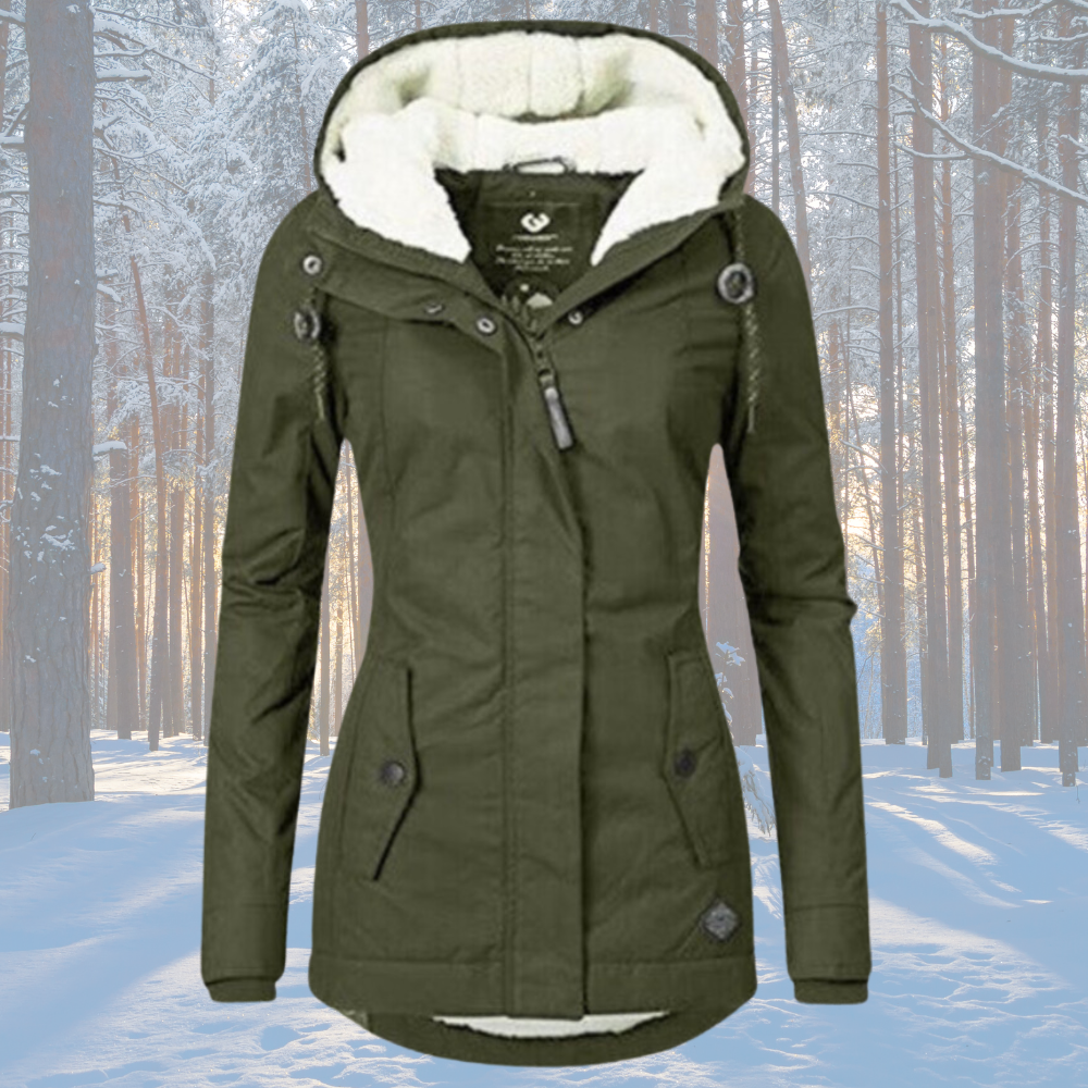 Naomi | Fleece Lined Hooded Parka Jacket