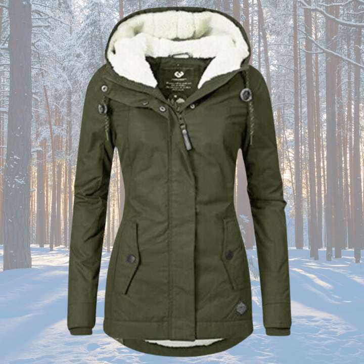 Naomi | Fleece Lined Hooded Parka Jacket