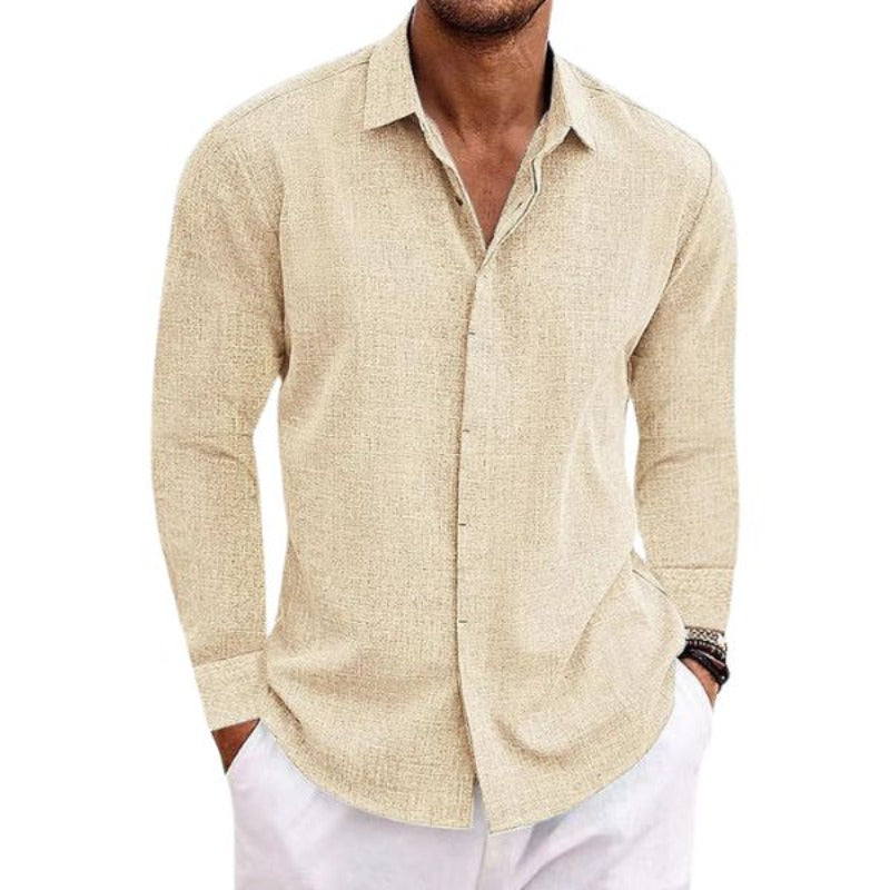 Stev | Long-sleeved linen shirt