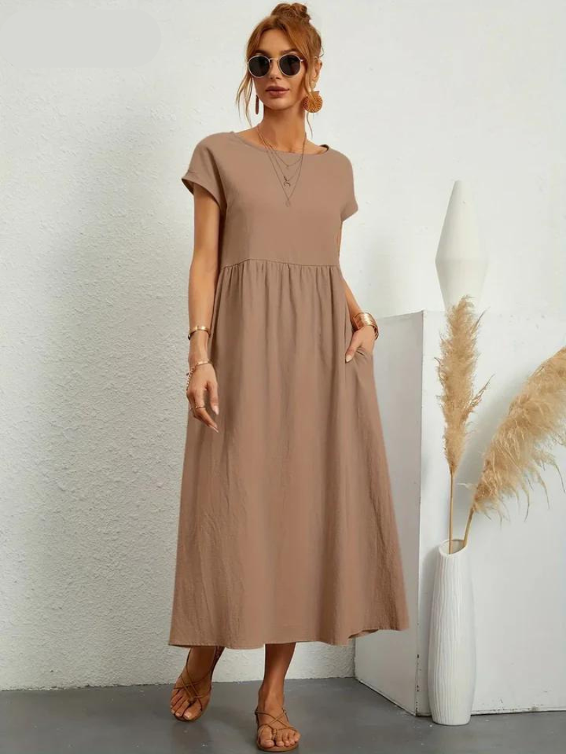 Ruby™ - Elegant essential dress in cotton and linen