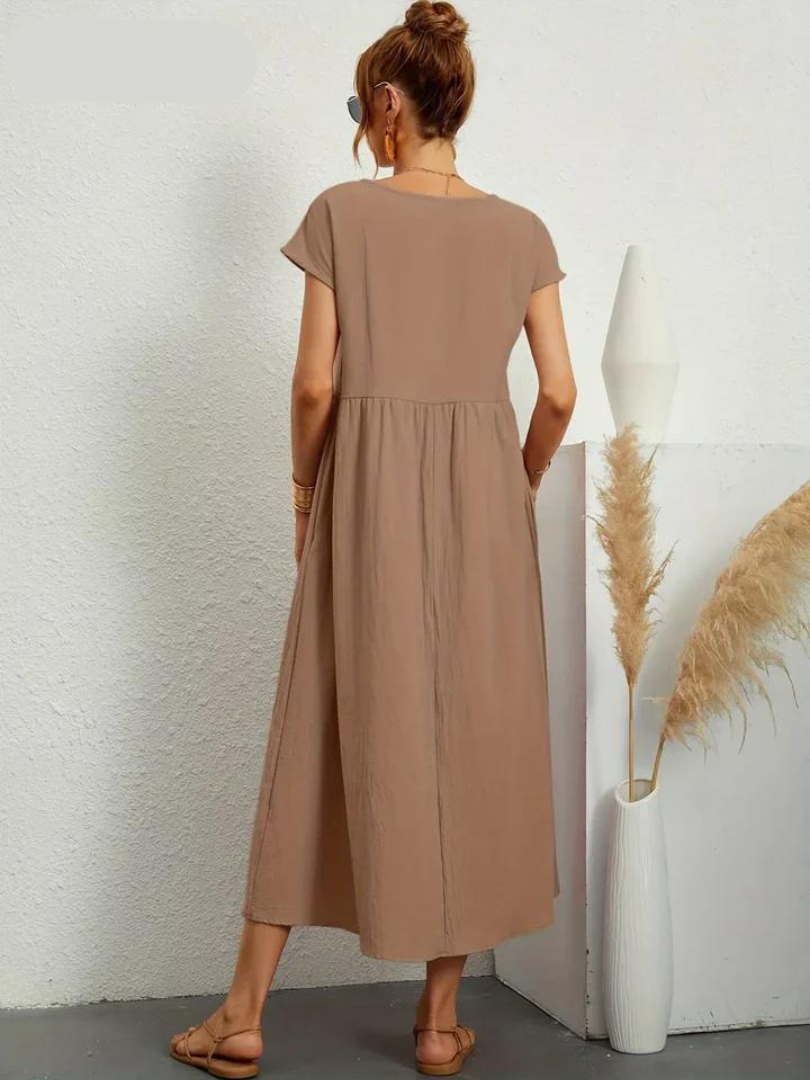 Ruby™ - Elegant essential dress in cotton and linen