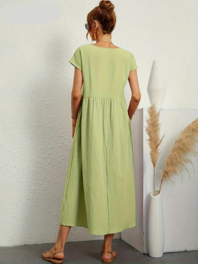 Ruby™ - Elegant essential dress in cotton and linen