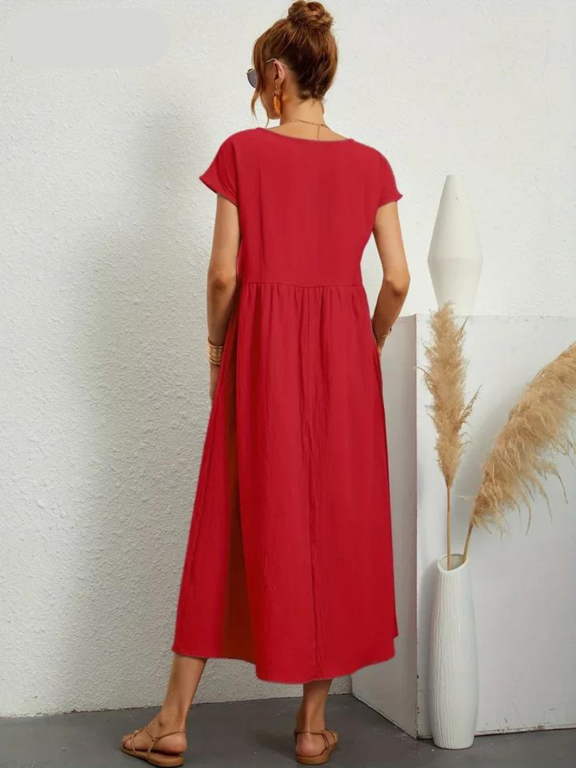 Ruby™ - Elegant essential dress in cotton and linen