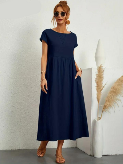 Ruby™ - Elegant essential dress in cotton and linen