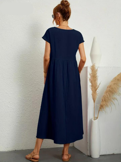 Ruby™ - Elegant essential dress in cotton and linen