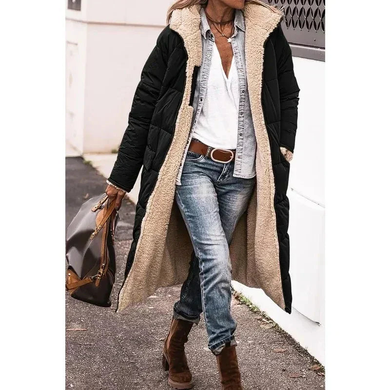 Ava | Oversized Sherpa-Lined Winter Coat