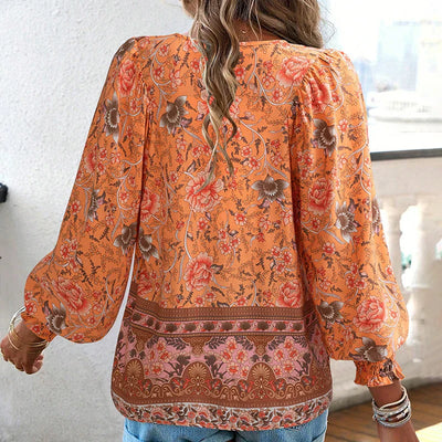 JUDY™ - CUTE V-NECK FLORAL TOP