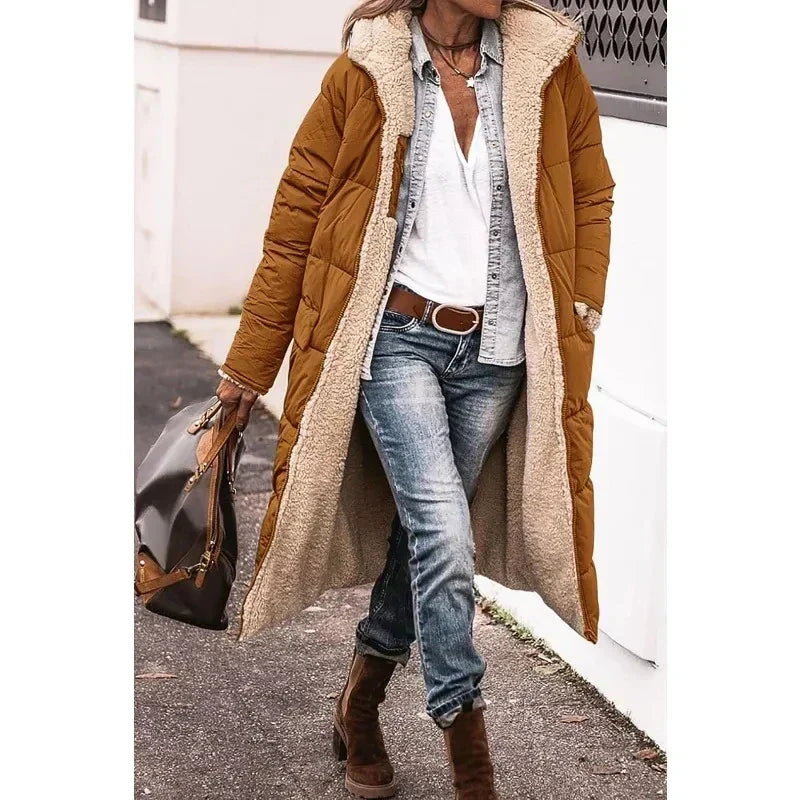 Ava | Oversized Sherpa-Lined Winter Coat