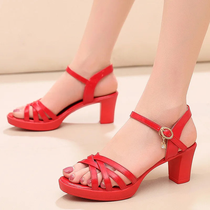 Ophelia™ - Orthopedic Sandals Stylish Open Toe High Heels for Women Summer Comfort