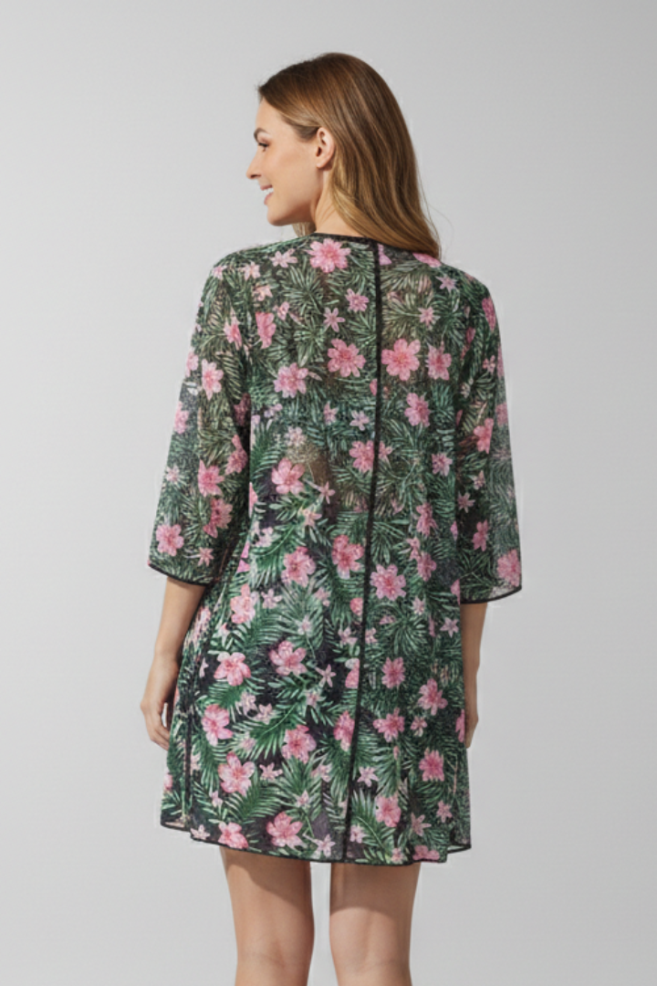 Women’s Bikini Set with Printed Shirt and Shorts