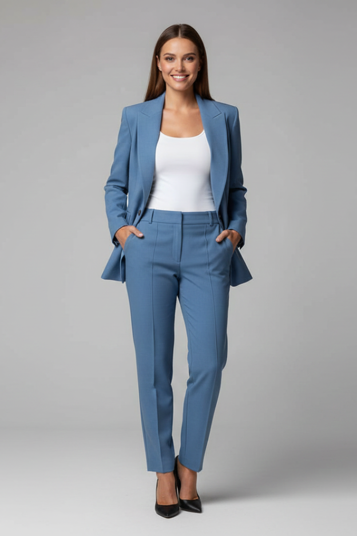 Women’s Blazer Suit with Jacket and Trousers