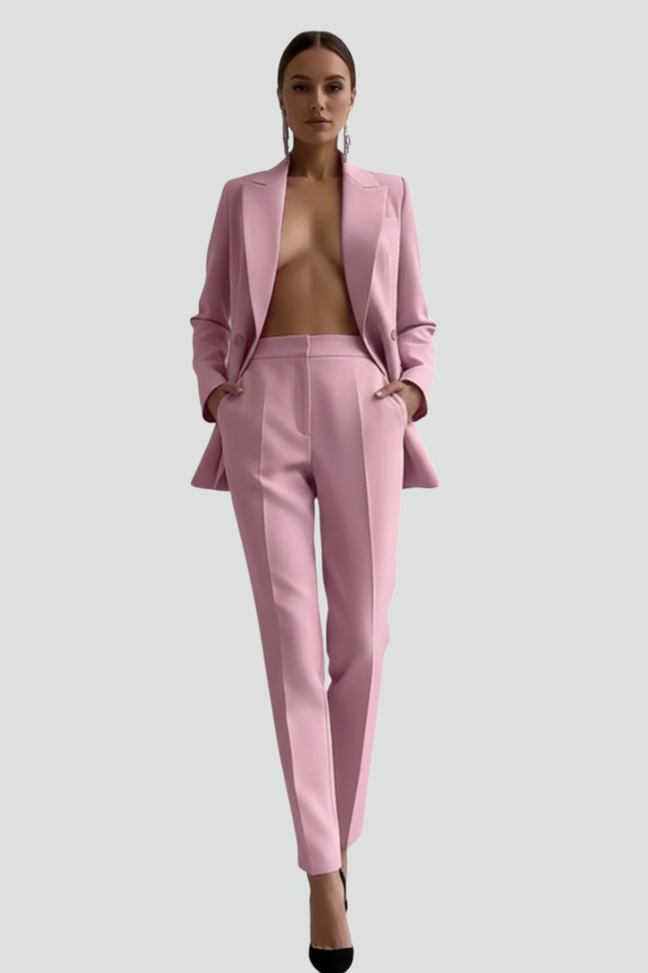 Women’s Blazer and Trousers Set with Long Sleeves