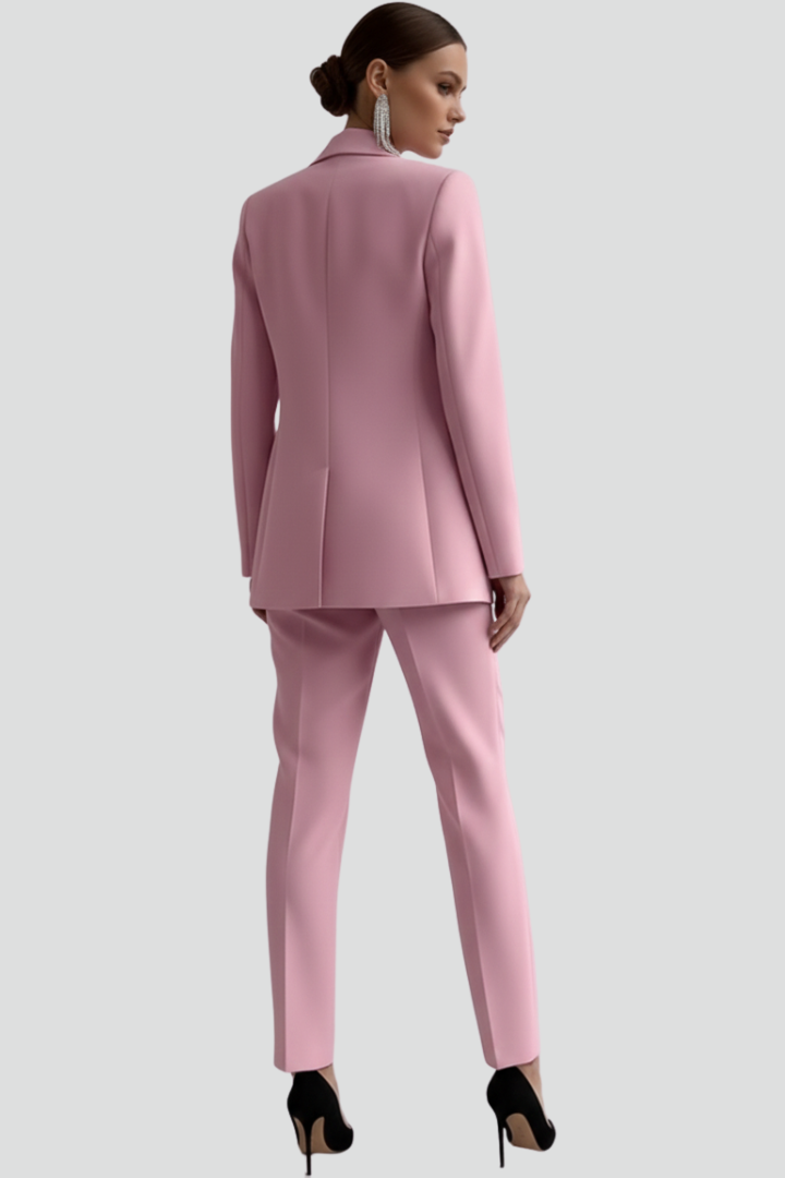 Women’s Blazer and Trousers Set with Long Sleeves